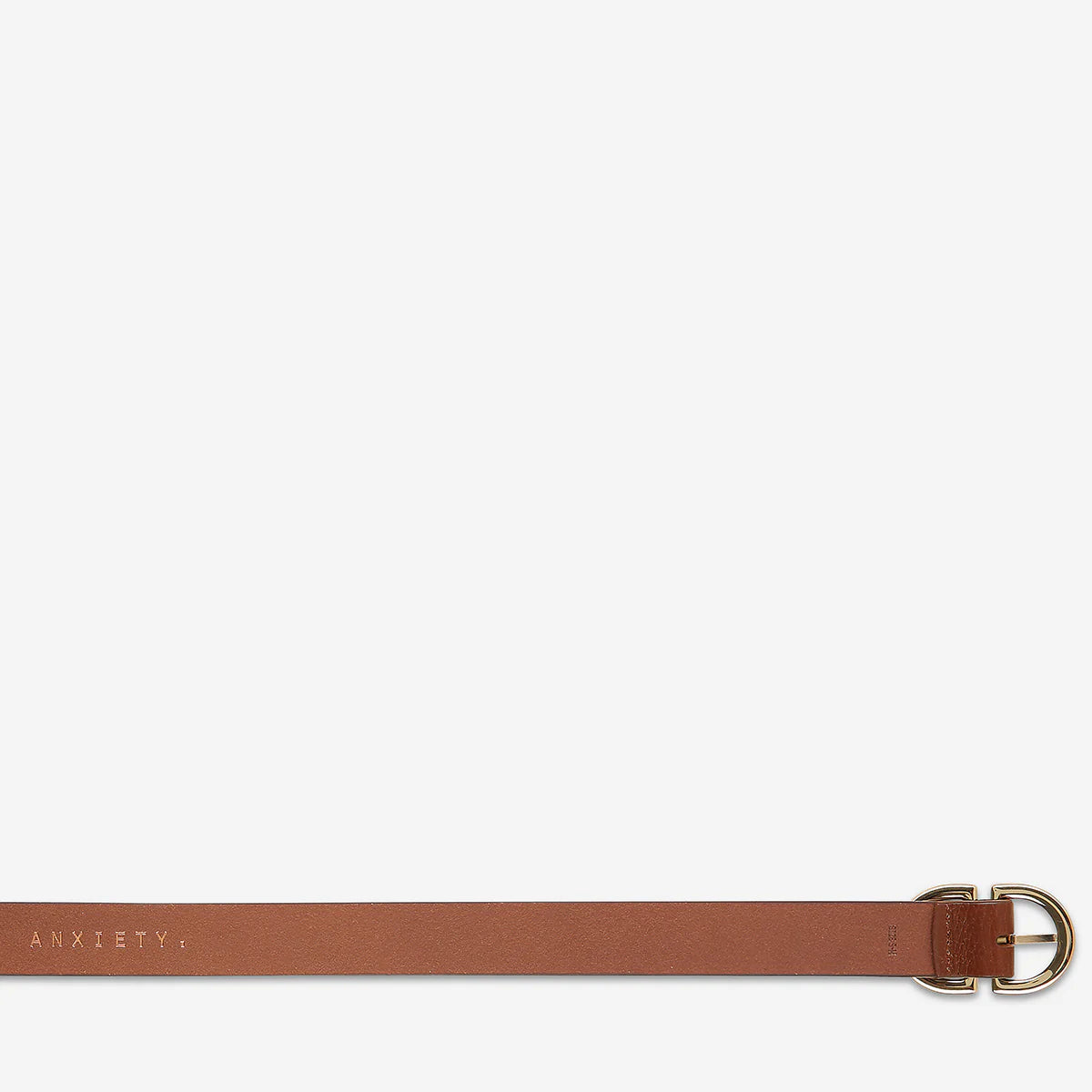 In Reverse Belt - Tan / Gold