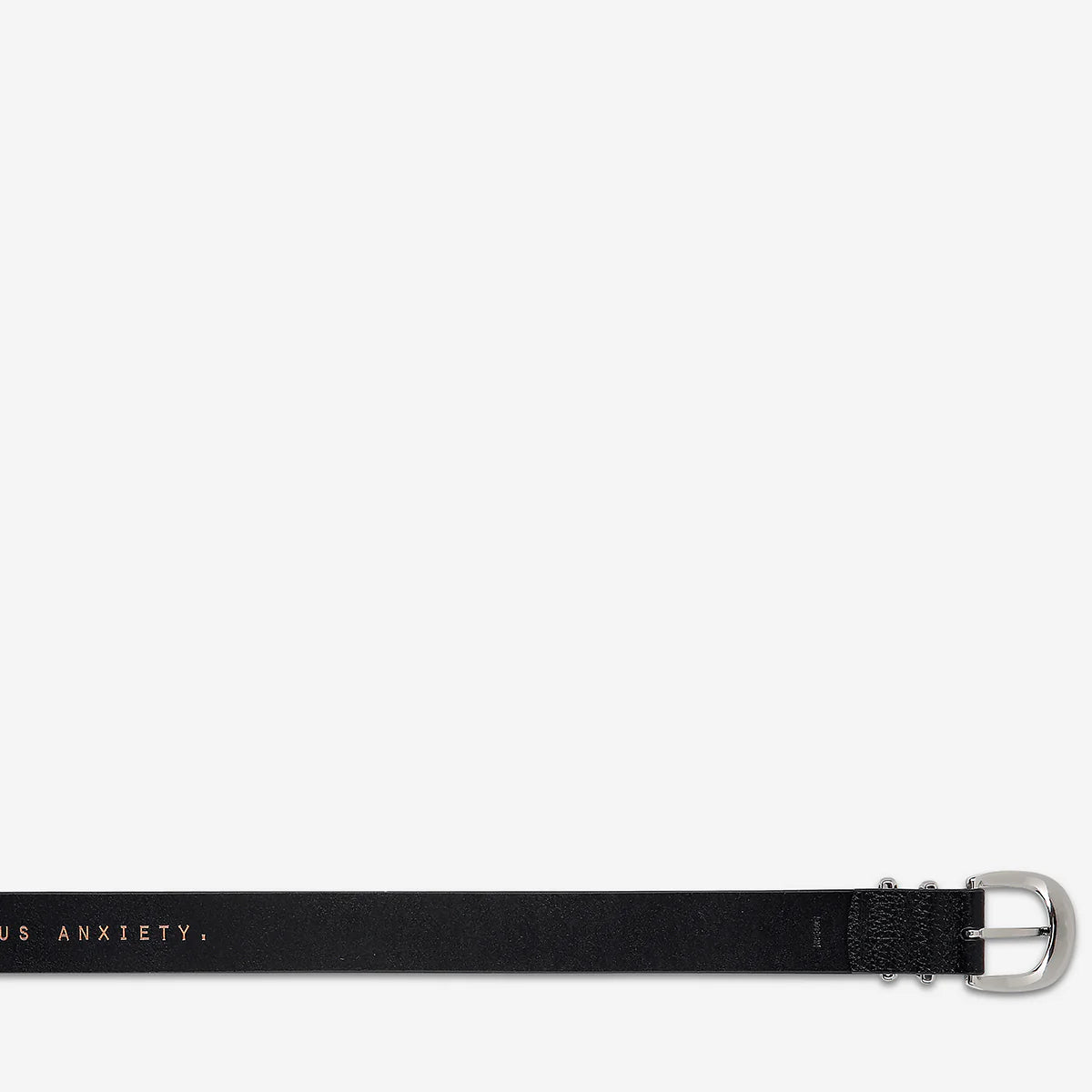 Let It Be Belt - Black / Silver