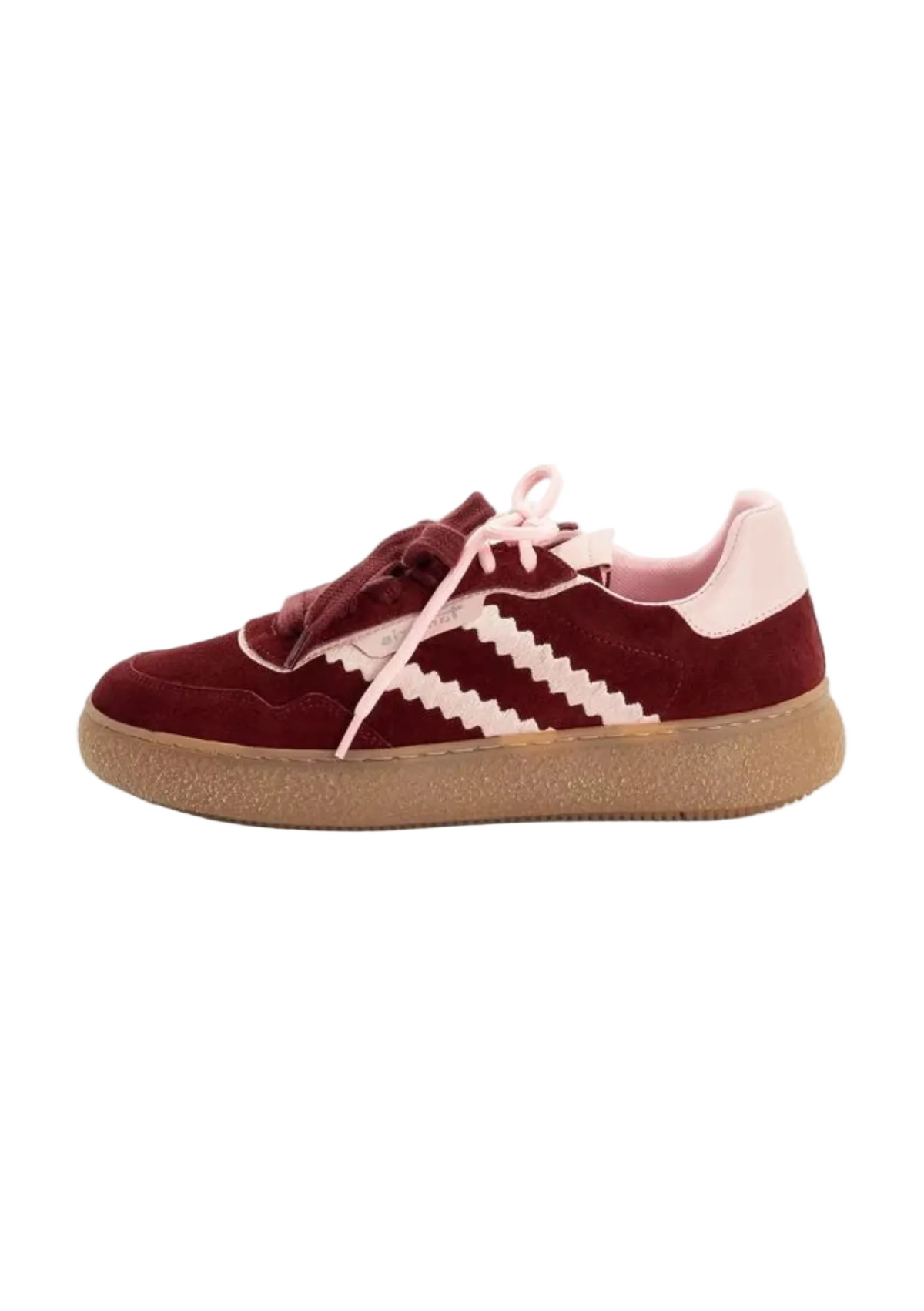Tamaris Leather Sneaker - Merlot Comb