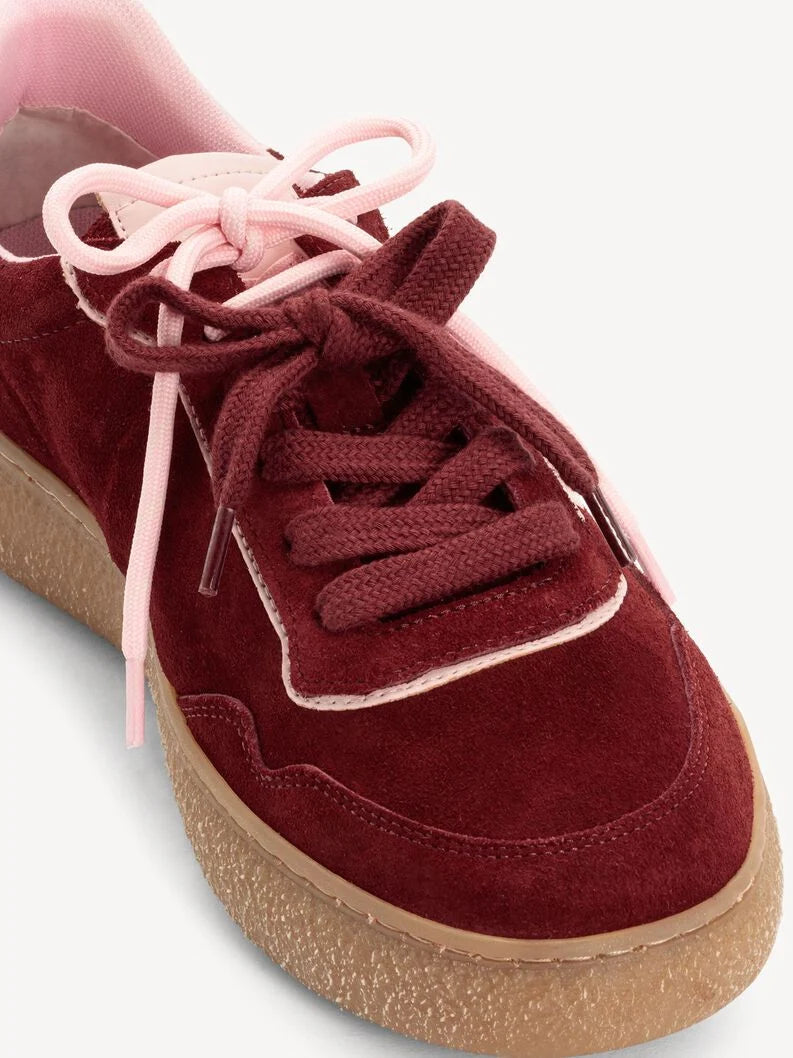 Tamaris Leather Sneaker - Merlot Comb