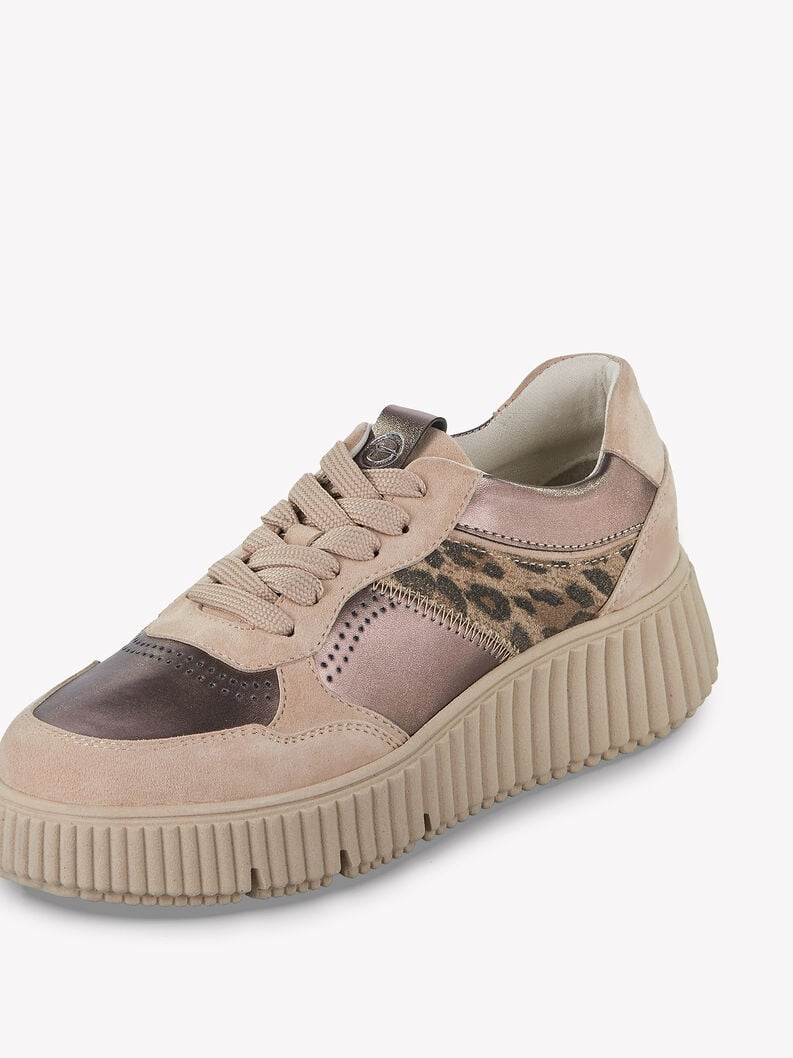 Tamaris Leather Sneaker - Bronce Combo