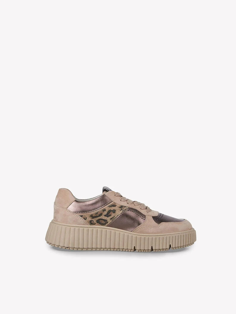 Tamaris Leather Sneaker - Bronce Combo