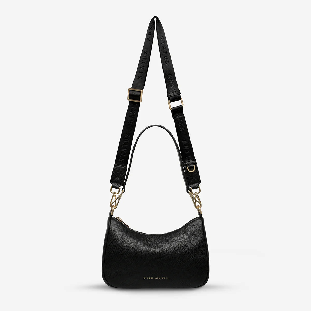 Look Both Ways Bag - Black / Brushed Gold