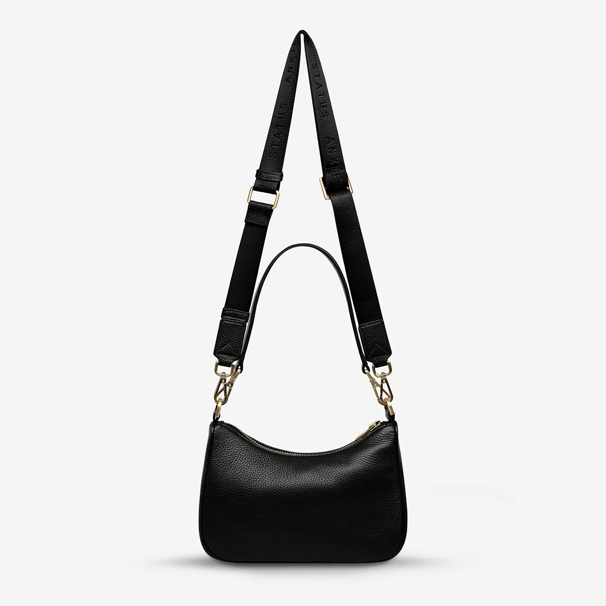 Look Both Ways Bag - Black / Brushed Gold
