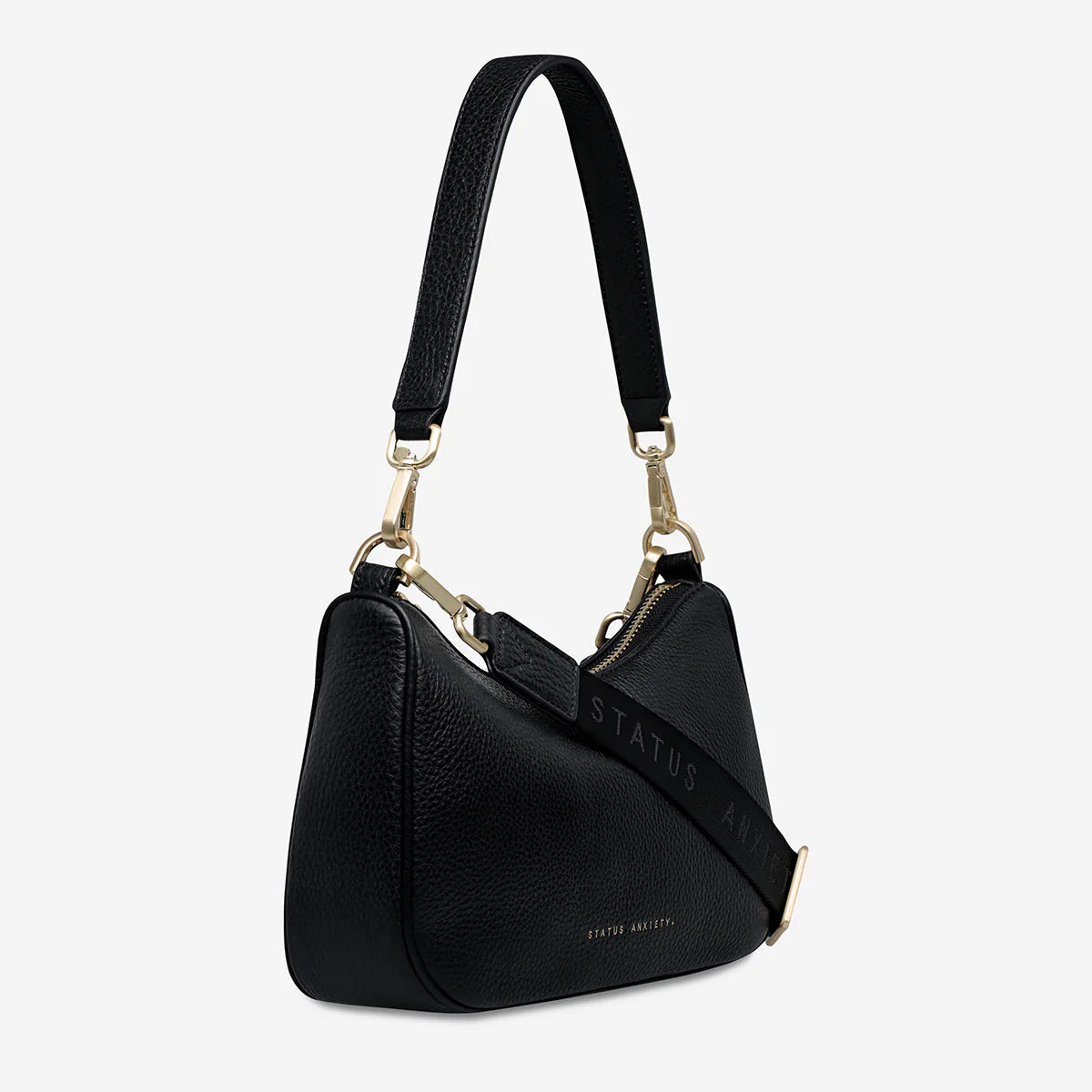 Look Both Ways Bag - Black / Brushed Gold