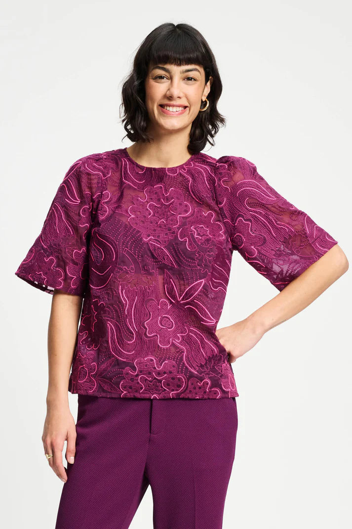 Pom Amsterdam Top - Dashing Plum