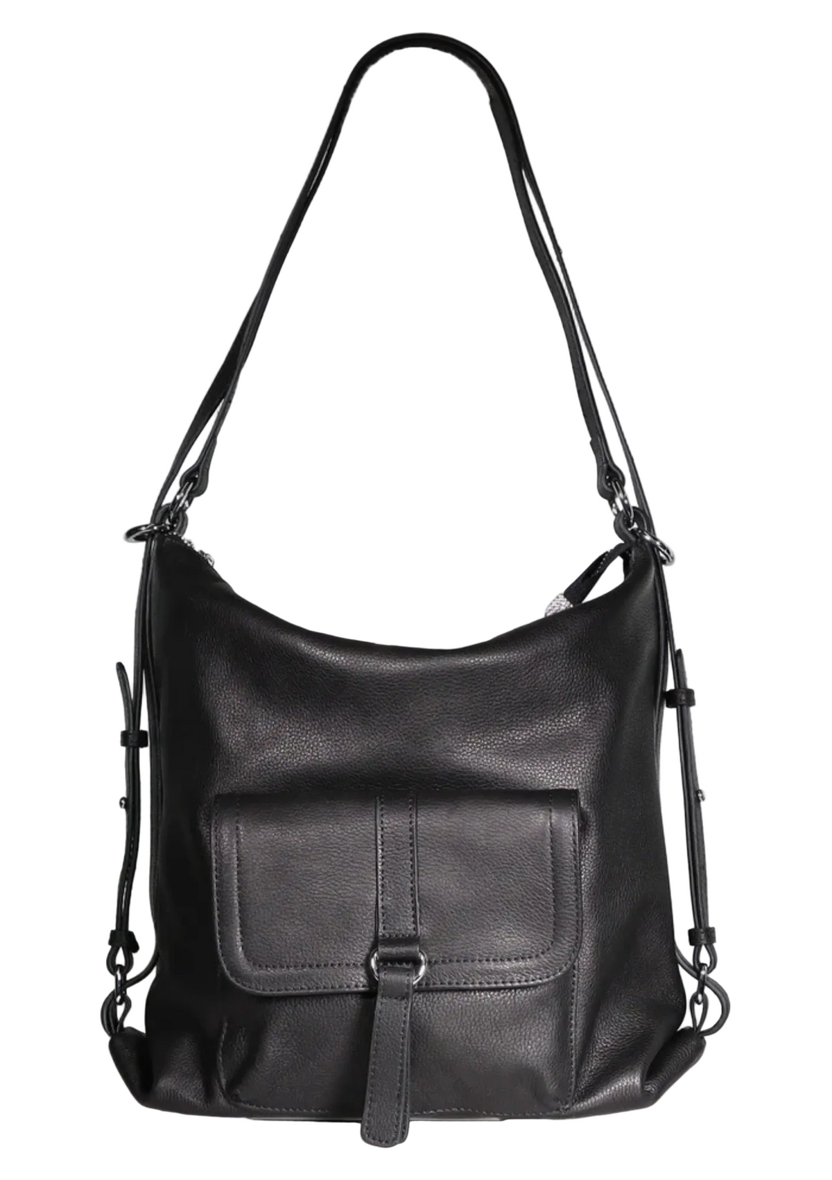 Minx Trendy Traveller Back Pack - Black Milled
