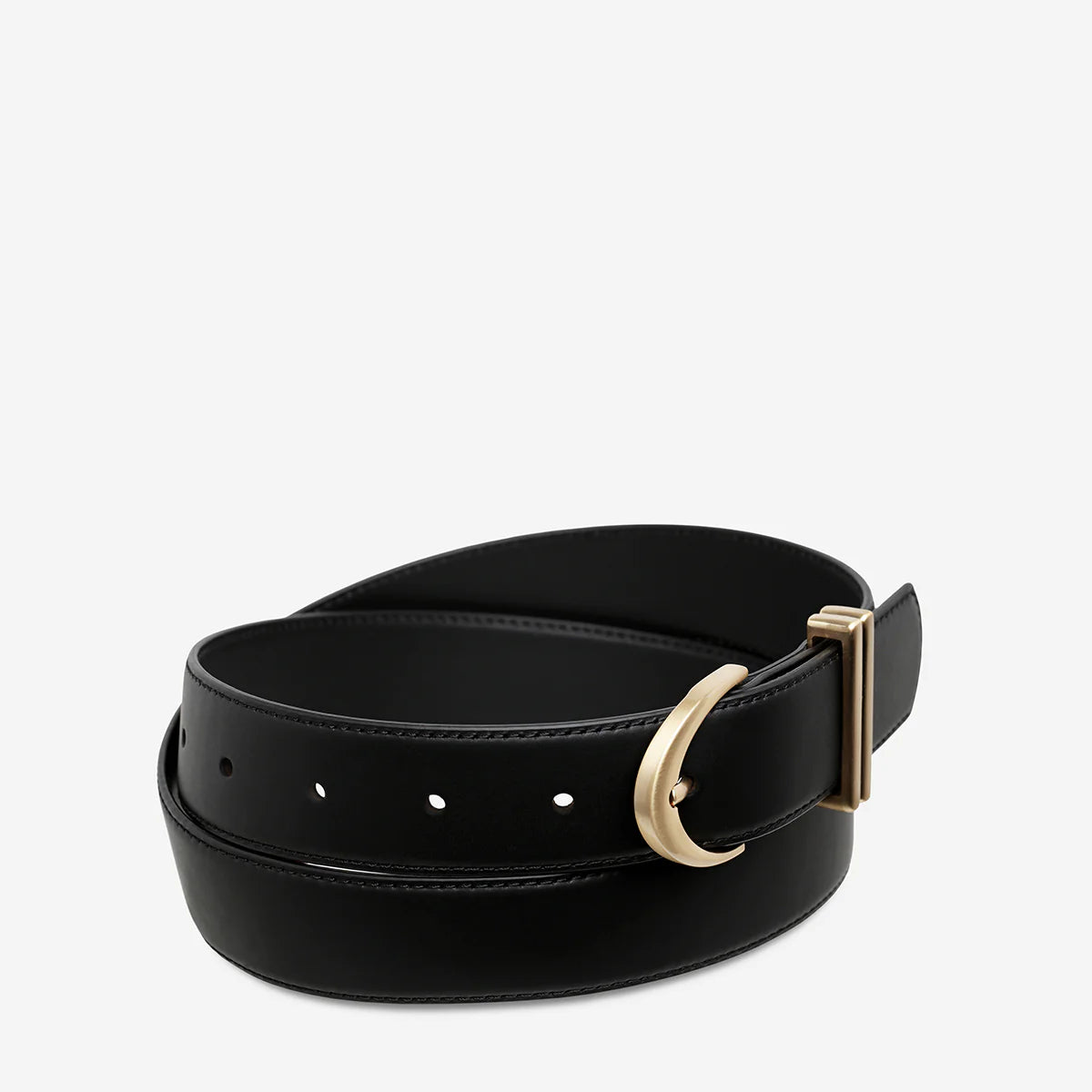 Under Your Spell Belt - Black Nappa / Gold