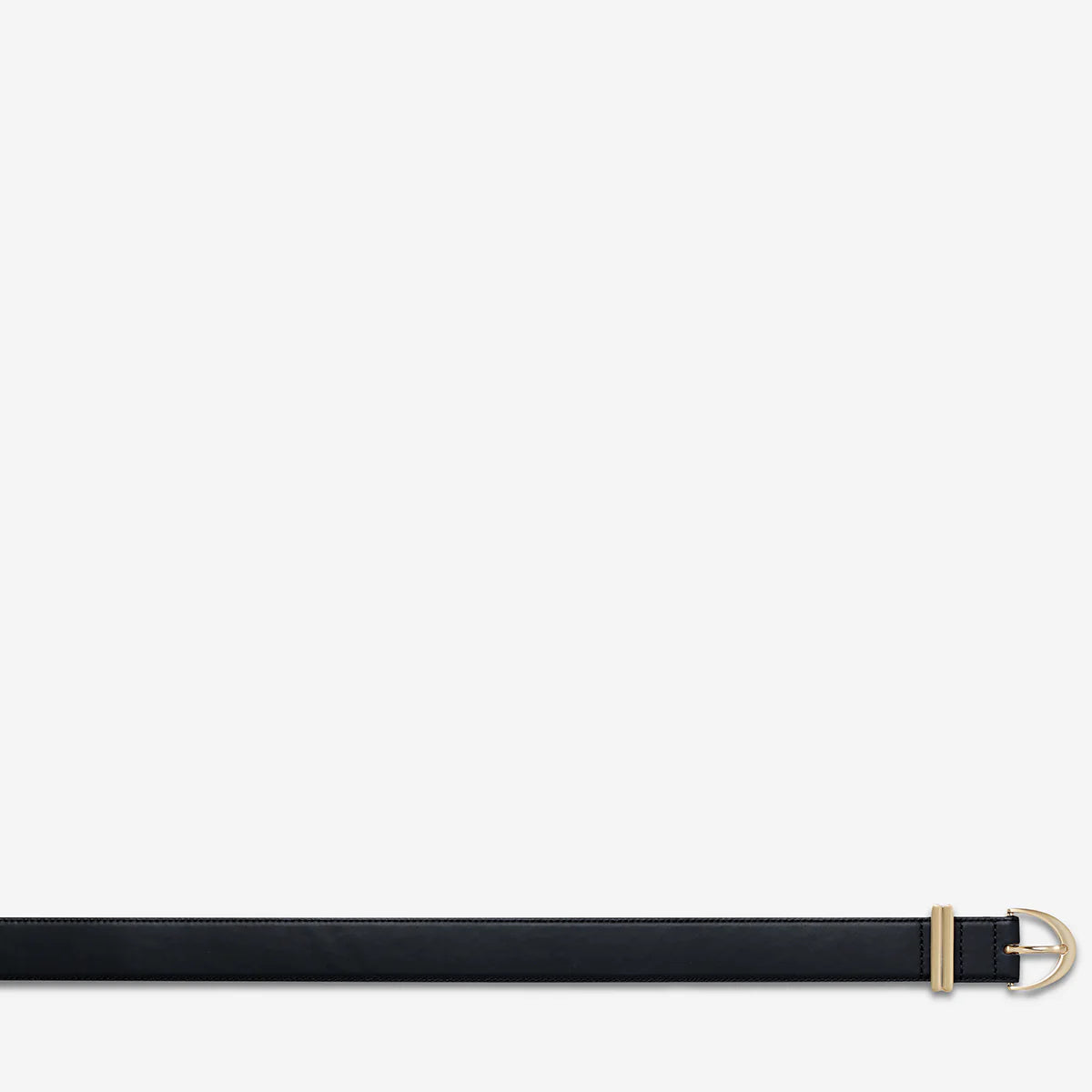 Status Anxiety Under Your Spell Belt - Black Nappa / Gold