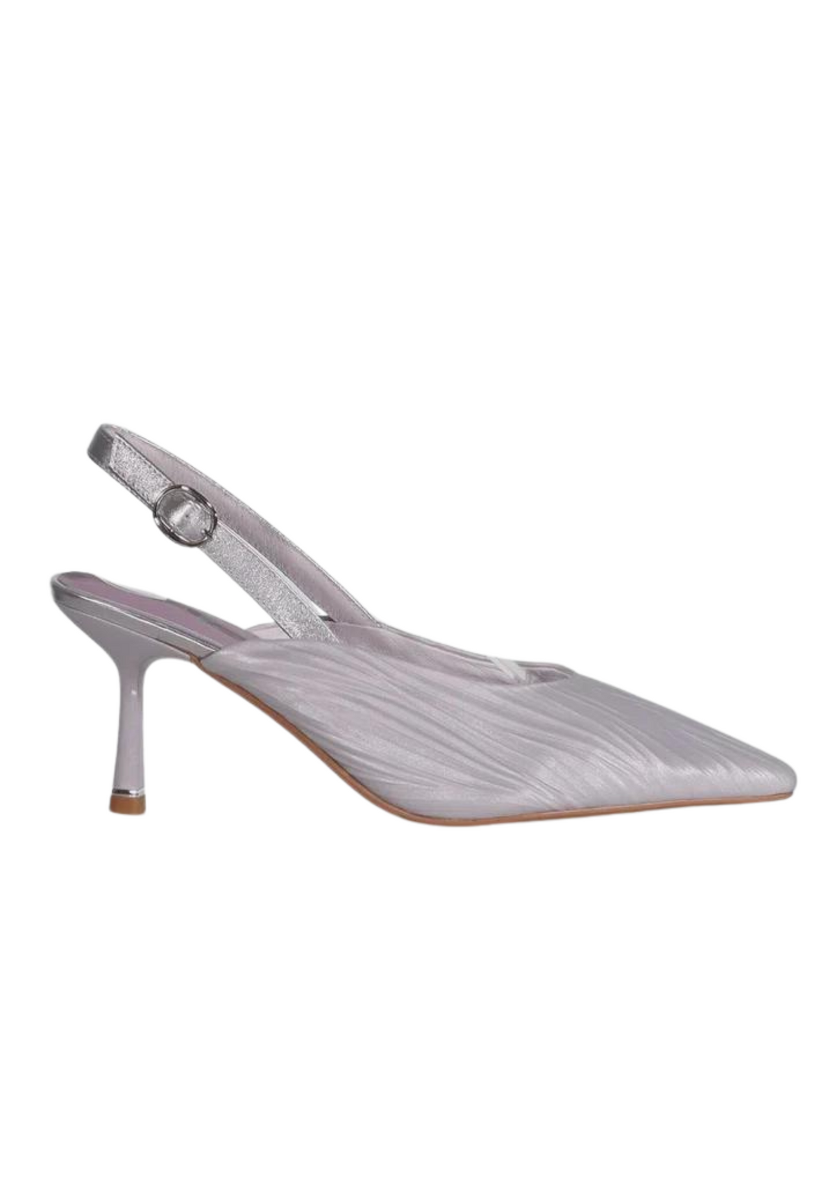 Minx CLEARANCE Vanessa Pumps - Silver Matte Satin