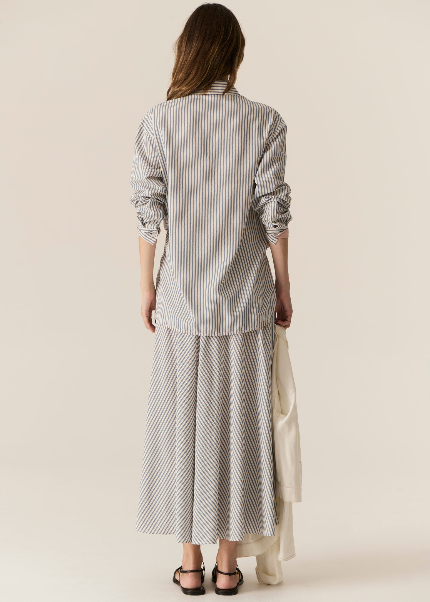 Vera Long Sleeve Shirt - Blue Stripe