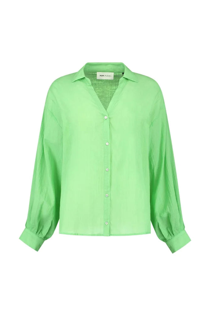 Pom Amsterdam CLEARANCE Violet Blouse - Grass Green