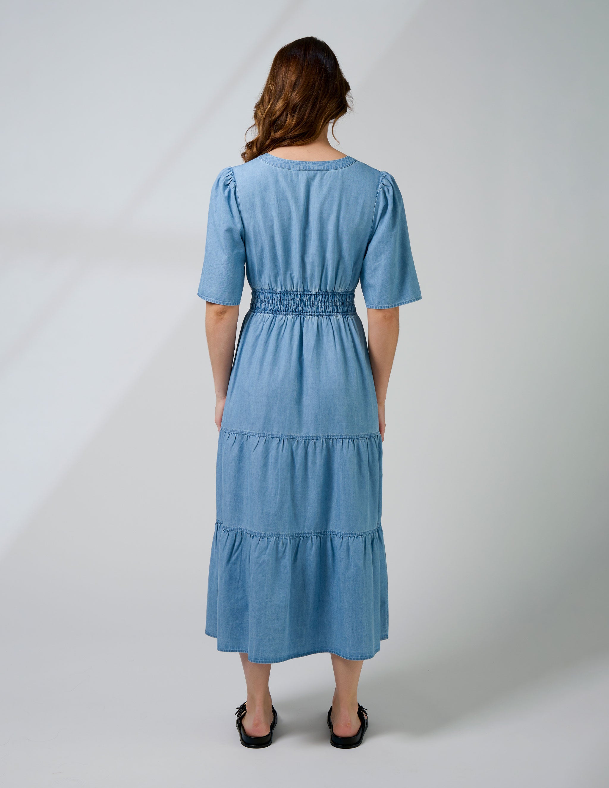 Vittoria Dress - Light Wash