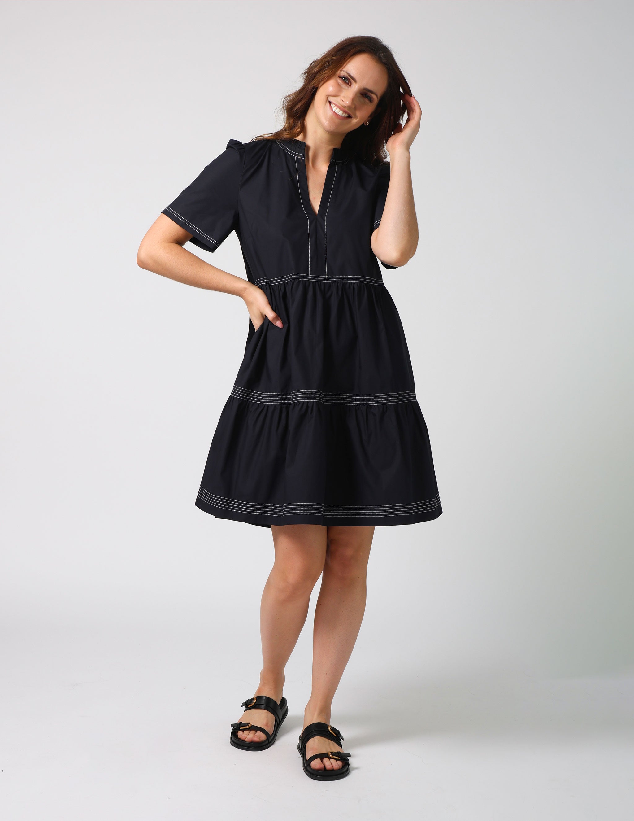 Willa Dress - Navy