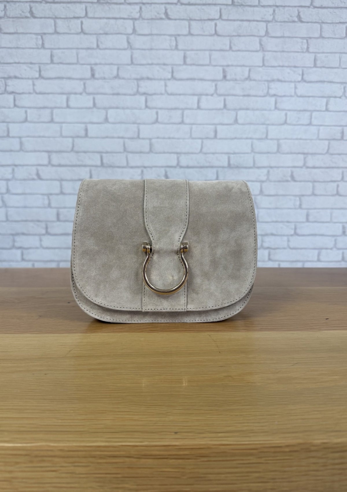 ZBenet Baby Suede Bag - Ecru
