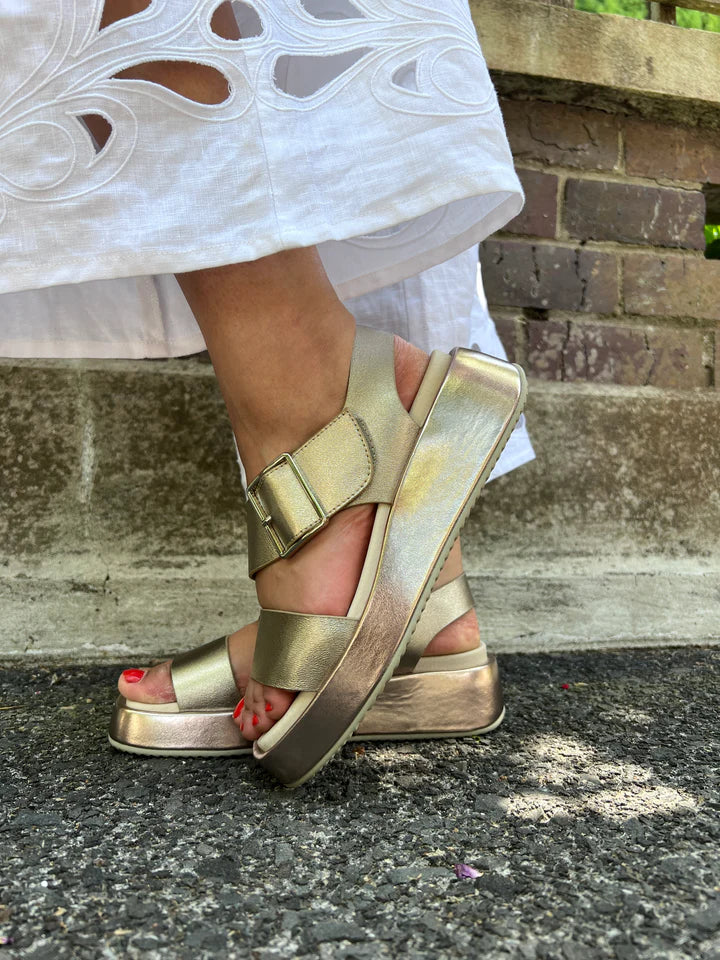 Minx Zen Sandal - Platinum Metallic
