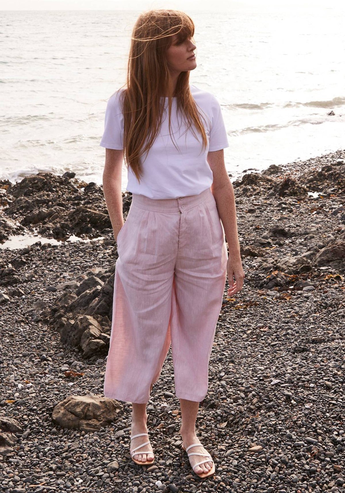 Untouched World CLEARANCE Alani Crop Pant - Peach Dust