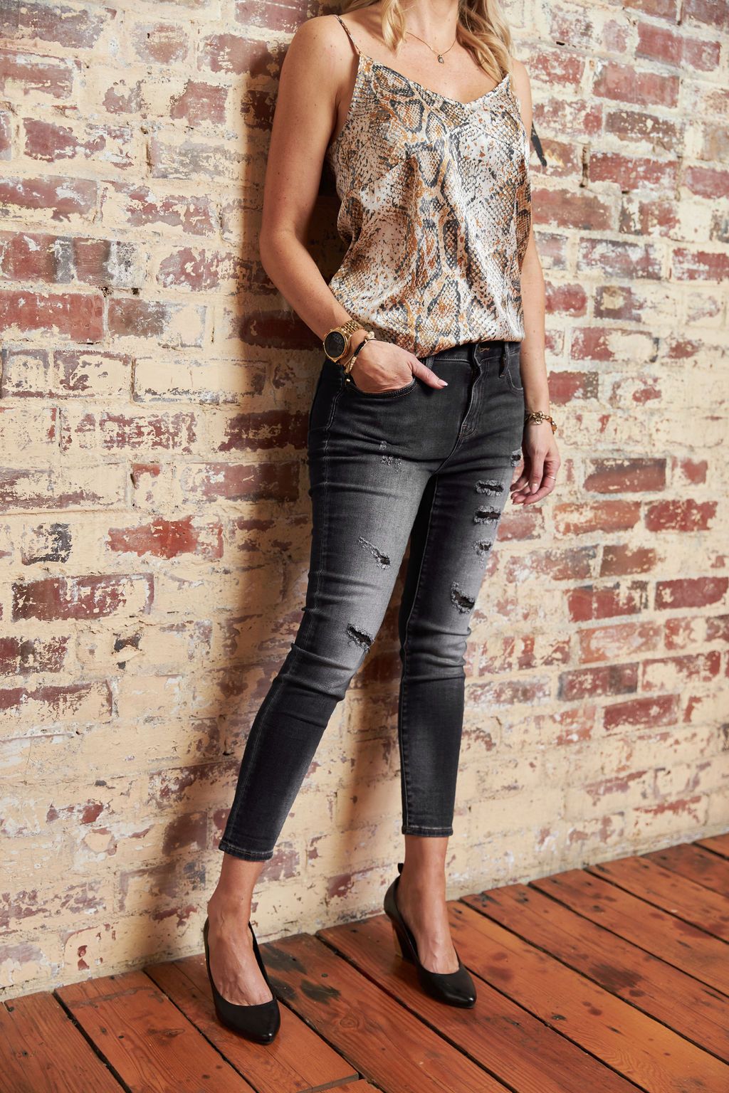Cult of Individuality CLEARANCE Lexie Alter Ego Jeans - Charcoal
