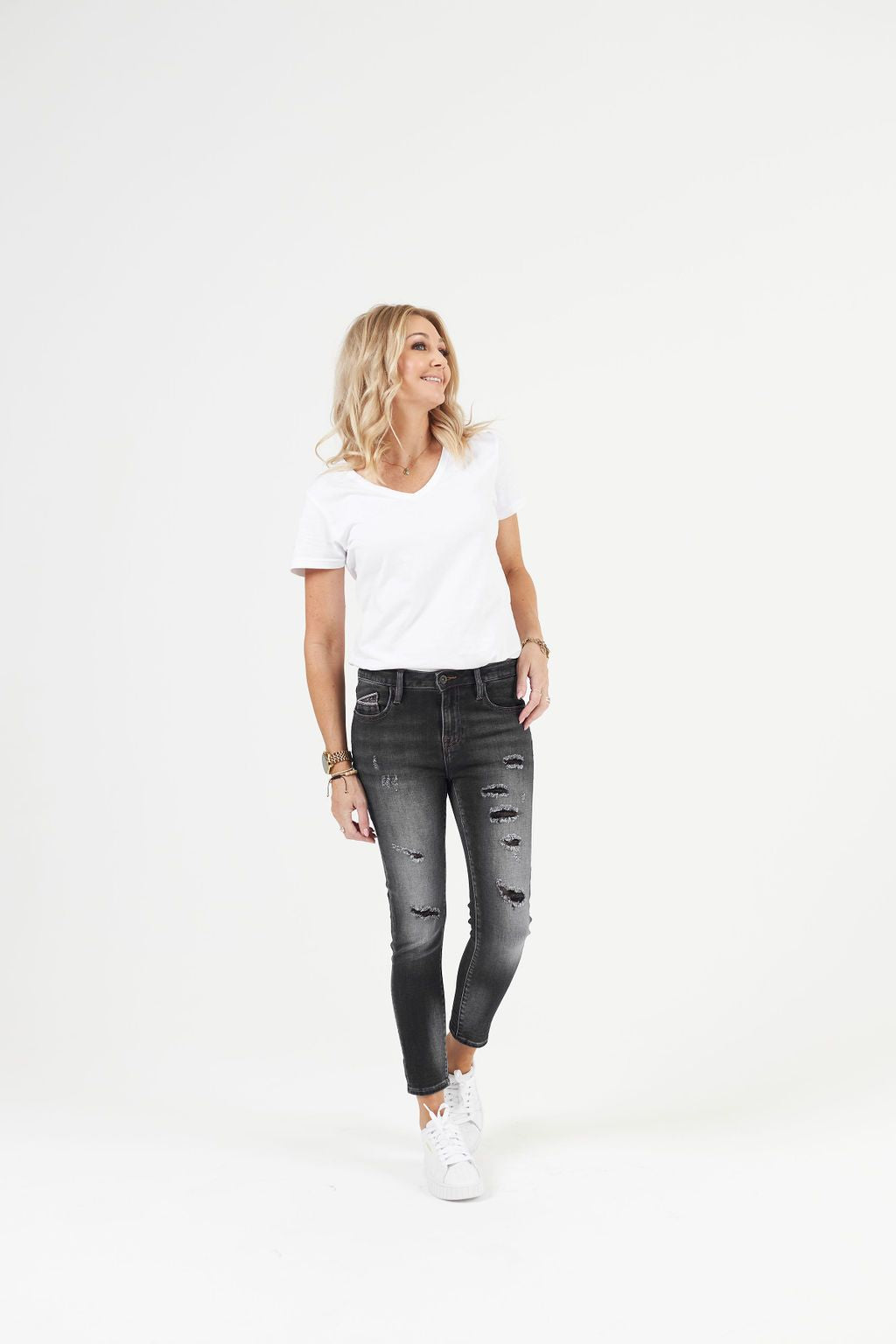 Cult of Individuality CLEARANCE Lexie Alter Ego Jeans - Charcoal