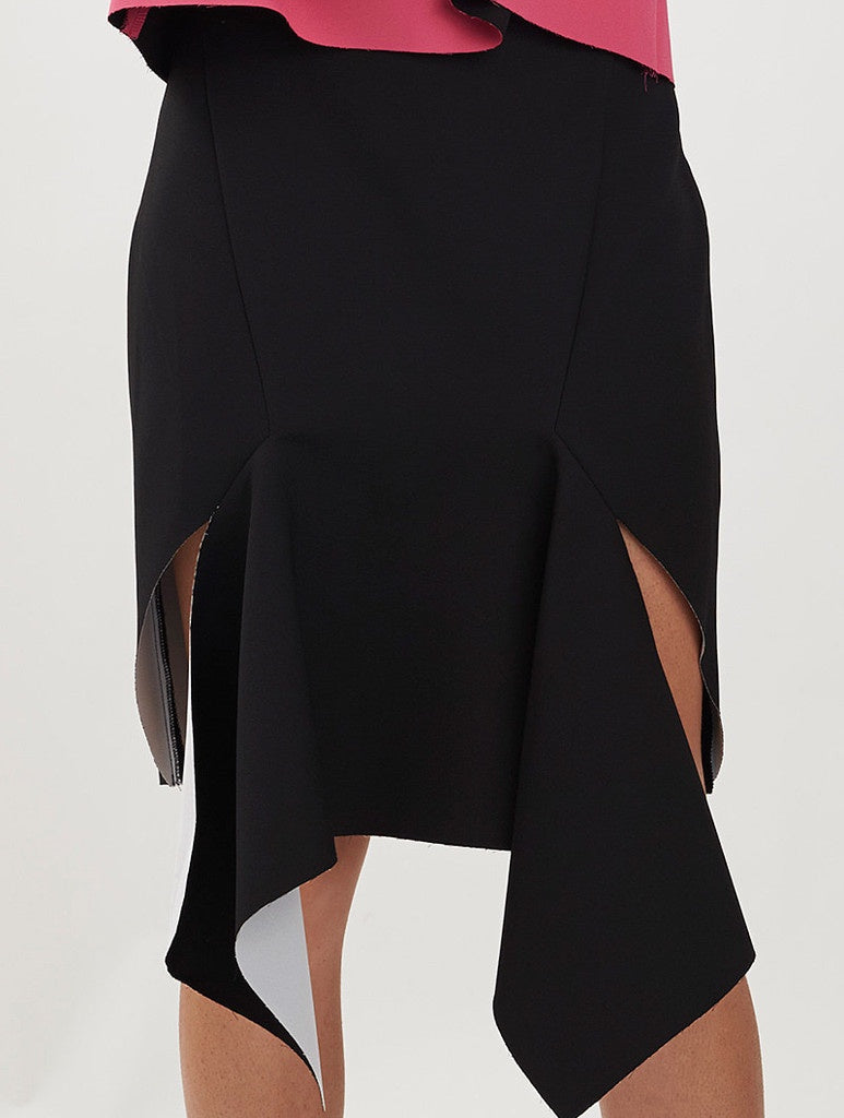 CLEARANCE Pollock Split Skirt - Black